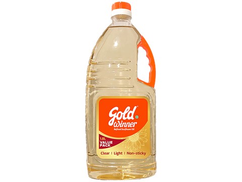 Gold Winner Refined Sunflower Oil, 1.8 L