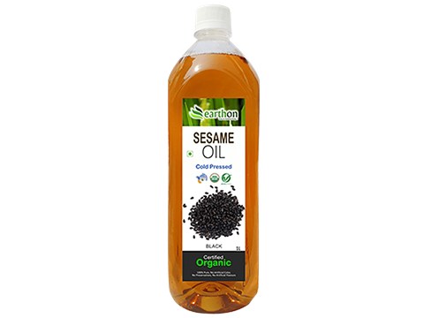 Earthon Organic Sesame Oil/Black Til Oil, 1 L