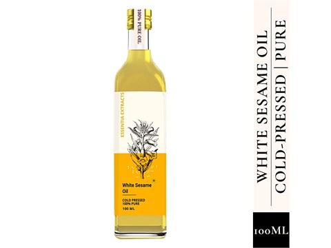 Essentia Extracts White Sesame Oil - Pure, Cold Pressed, 100 ml