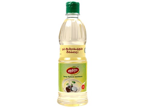 Chithirai Coconut Oil - Pure, Natural, Cold-Pressed, Healthy, For Cooking, 500 ml