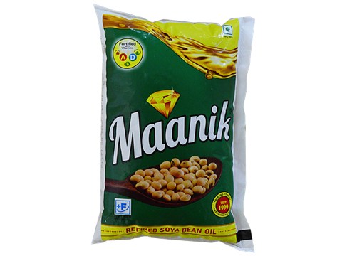 Maanik Refined Soyabean Oil, 1 L