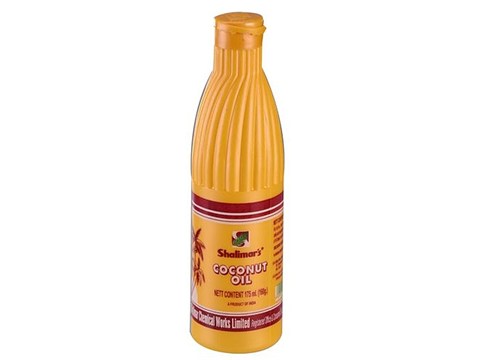 Shalimar Coconut Oil - HDPE, Yellow, 175 ml