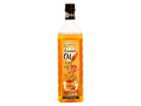 Nutriorg Certified Organic Groundnut Oil, 1 L