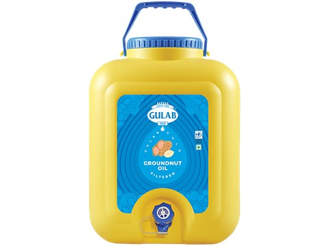 Gulab Oils Filtered Groundnut Oil, 13 kg