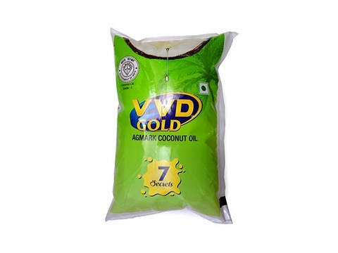 Vvd Gold Agmark Coconut Oil, 1 L