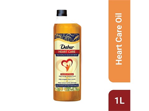 Dabur Heart Care Oil - Infused With Arjuna, For Healthy Heart, 1 L