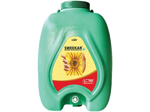 Sweekar Refined Sunflower Oil, 13 Kg