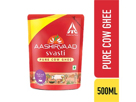Aashirvaad Svasti Cow Ghee/Tuppa, 500 ml