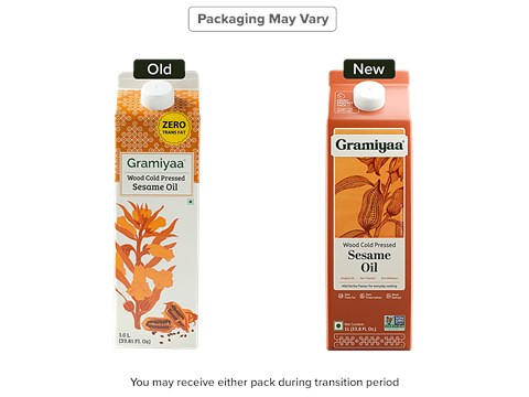 Gramiyaa Sesame Oil - Wood Cold Pressed, 1 L