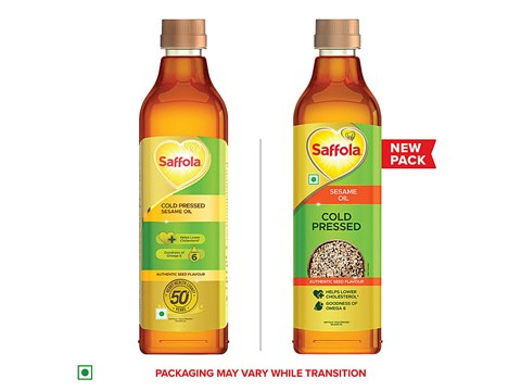 Saffola Cold Pressed Sesame Oil, 1 L