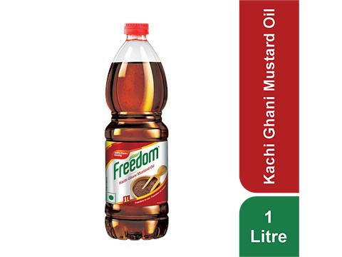 Freedom Kacchi Ghani Mustard Oil, 1 L