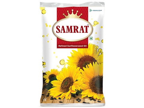 Samrat  Refined Sunflower Oil, 1 L