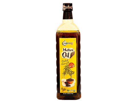 Nutriorg Certified Organic Mustard Oil, 1 L