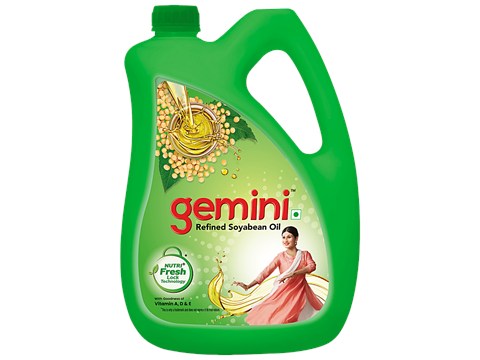 Gemini Refined Soyabean Oil, 4.2 L