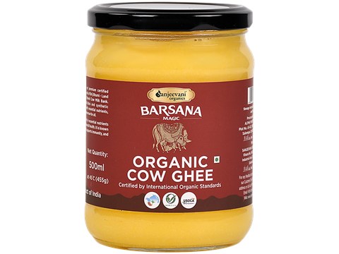 Sanjeevani Organics Barsana Magic Organic Cow Ghee, 500 ml
