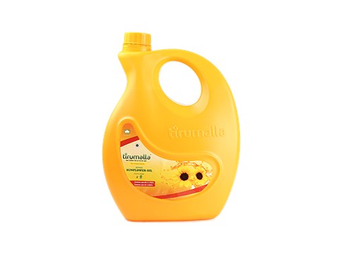 Tirumalla Refined Sunflower Oil - Contains Upto 59.5% PUFA & 28% MUFA, 5 L