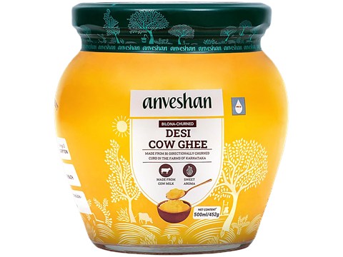 Anveshan A2 Desi Cow Ghee, 500 ml