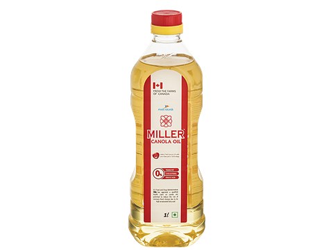 Miller Canola Oil - For All Types Of Cooking, 1 L