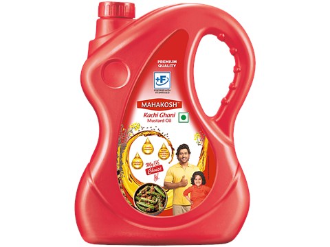 Mahakosh Kacchi Ghani Mustard Oil, 4.25 kg