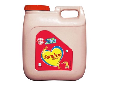 Sundrop Heart Rice Bran + Sunflower Oil, 15 L