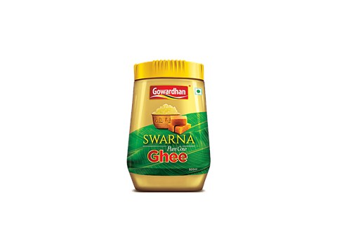 Gowardhan Swarna Pure Cow Ghee/Tuppa, 500ml