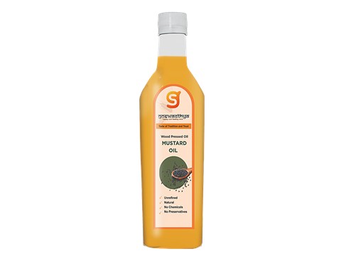 GoSwasthya's Wood Pressed Mustard Oil, 1 L