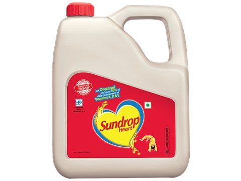 Sundrop Heart  Rice Bran & Sunflower Oil, 3 L