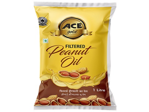 Ace Gold  Filtered Peanut Oil, 1 L