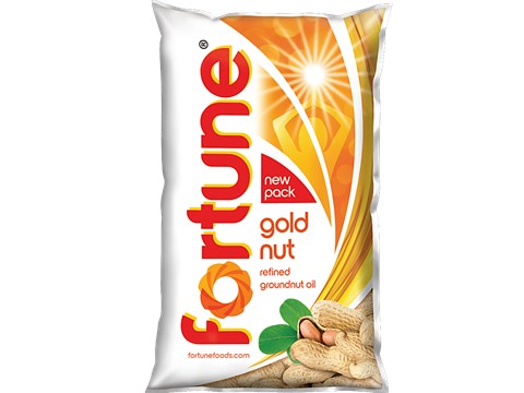 Fortune Goldnut Refined Groundnut Oil, 1 L
