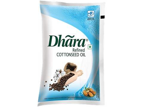Dhara  Refined Cottonseed Oil, 1 L