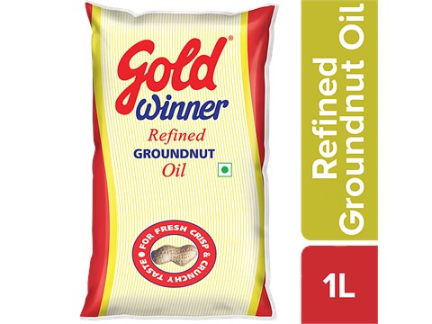 Gold Winner Refined Groundnut - Oil, 1 L