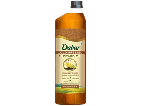 Dabur Cold Pressed Mustard Cooking Oil, 1 L