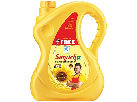 Sunrich Refined Sunflower Oil, 4.25 kg