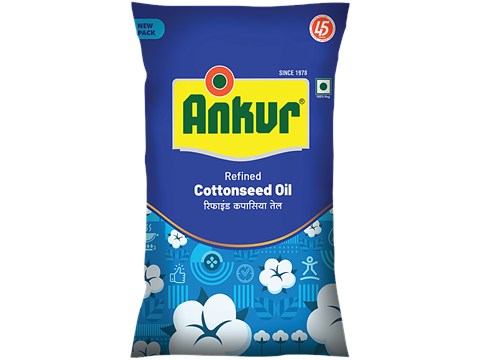 Ankur Refined Cottonseed Oil, 870 g