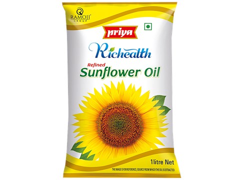 Priya Refined Sunflower Oil, 1 L