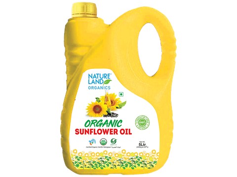 Natureland Organics Organic Sunflower Oil, 5 L