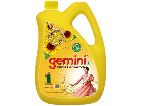Gemini Refined Sunflower Oil, 4.2 kg