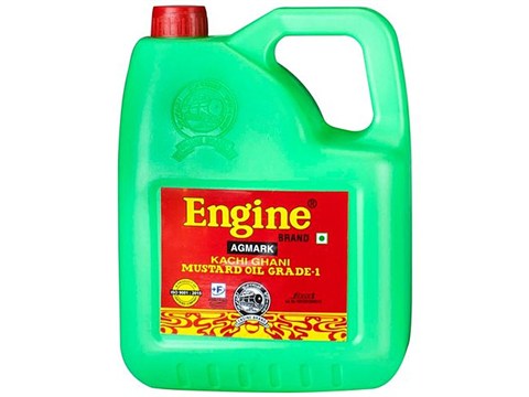 Engine Kachi Ghani Mustard Oil - Grade 1, 5 L
