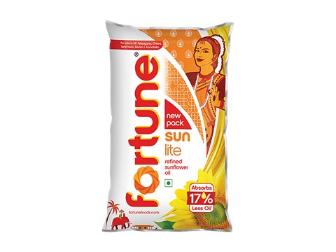 Fortune Sunlite Refined Sunflower Oil, 840 g