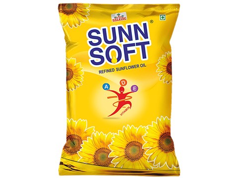 SUNNSOFT Refined Sunflower Oil, 1 L