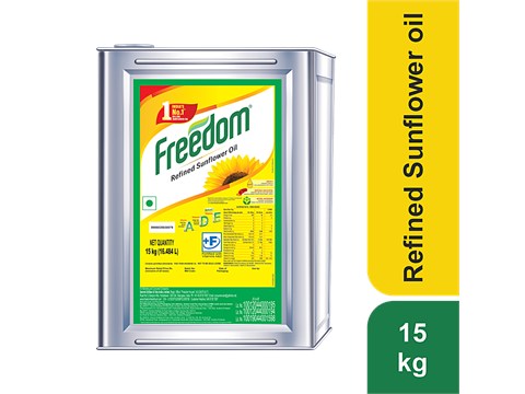 Freedom Refined Sunflower Oil, 15 kg
