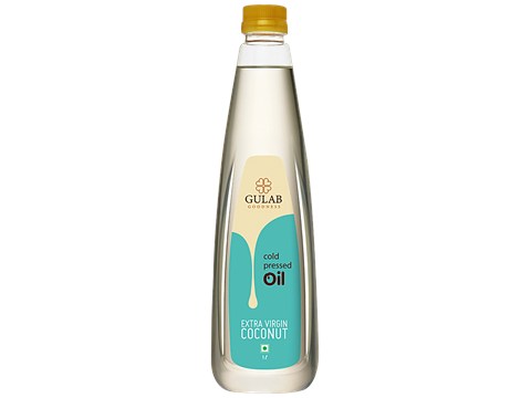 Gulab Cold Pressed Extra Virgin Coconut Oil, 1 L