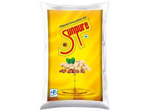 Sunpure  Groundnut Oil - Filtered, Rich In Antioxidants & Vitamins, Chemical Free, 1 L
