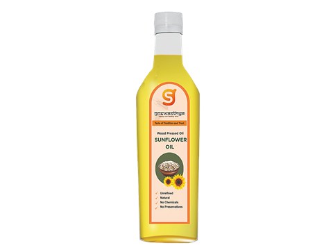 GoSwasthya's Wood Pressed Sunflower Oil, 1 L