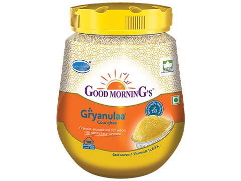 Good Morning's Gryanulaa Cow Ghee - Danedaar, 1 L