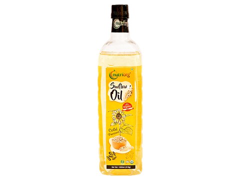 Nutriorg Sunflower Oil - Cold Pressed, 1 L
