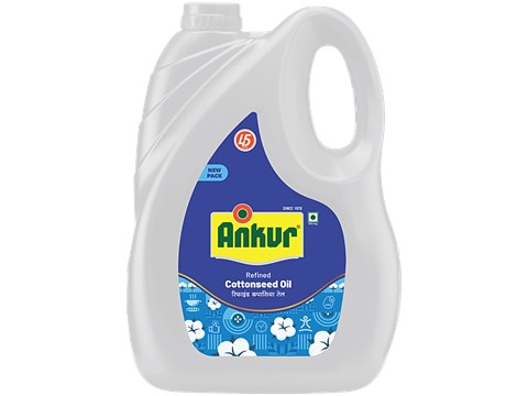 Ankur Refined Cottonseed Oil, 4.35 kg