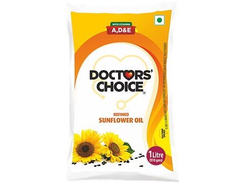 Doctors' Choice Refined Sunflower Oil, 1 L