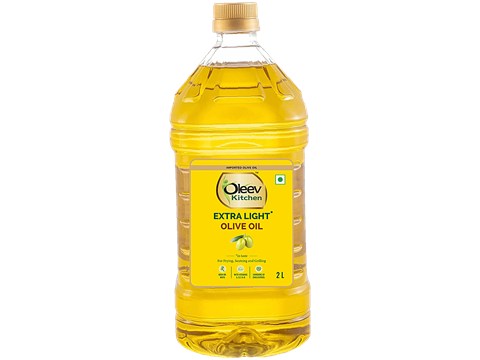 Oleev Kitchen Extra Light Olive Oil - Frying, Sauteing & Grilling, 2 L