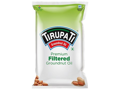 Tirupati Premium Filtered Groundnut Oil, 1 L